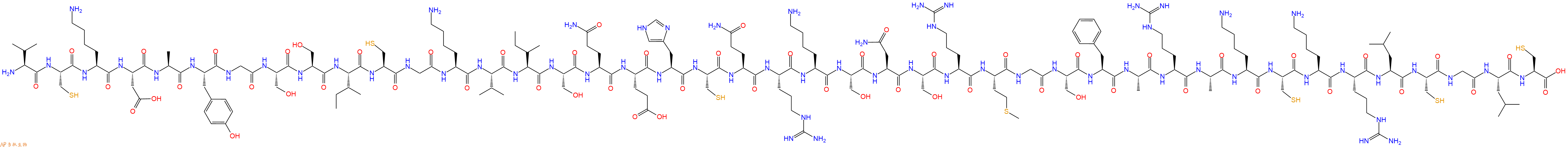 专肽生物产品H2N-Val-Cys-Lys-Asp-Ala-Tyr-Gly-Ser-Ser-Ile-Cys-Gly-Lys-Val-Ile-Ser-Gln-Glu-His-Cys-Gln-Arg-Lys-Ser-Asn-Ser-Arg-Met-Gly-Ser-Phe-Ala-Arg-Ala-Lys-Cys-Lys-Arg-Leu-Cys-Gly-Leu-Cys-OH
