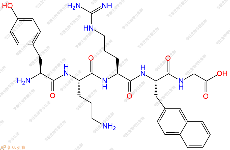 专肽生物产品H2N-Tyr-Orn-Arg-2Nal-Gly-OH