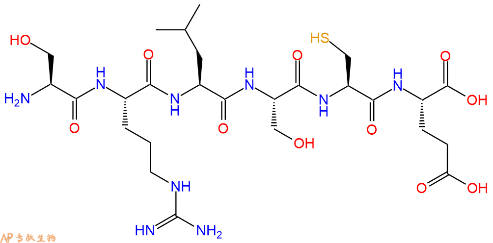 专肽生物产品H2N-Ser-Arg-Leu-Ser-Cys-Glu-OH