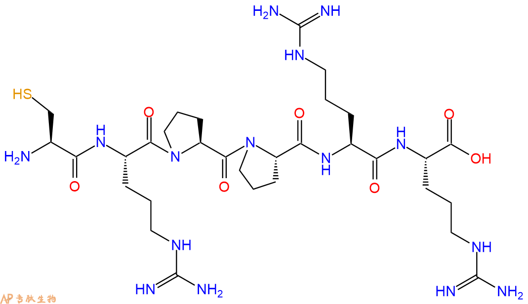 专肽生物产品H2N-Cys-Arg-Pro-Pro-Arg-Arg-OH