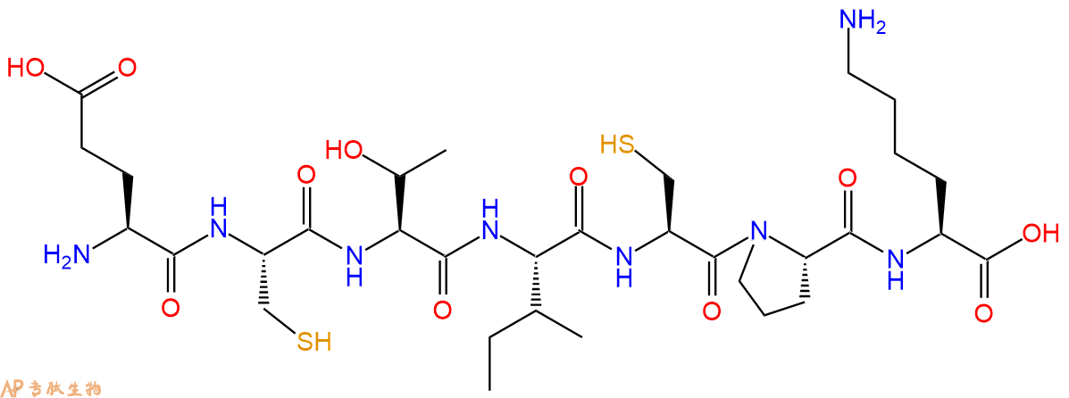 专肽生物产品H2N-Glu-Cys-Thr-Ile-Cys-Pro-Lys-OH