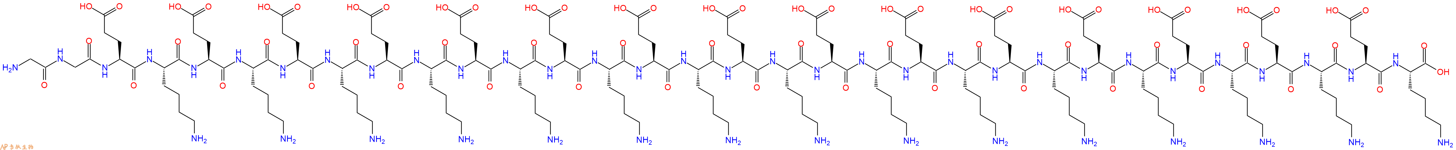专肽生物产品H2N-Gly-Gly-Glu-Lys-Glu-Lys-Glu-Lys-Glu-Lys-Glu-Lys-Glu-Lys-Glu-Lys-Glu-Lys-Glu-Lys-Glu-Lys-Glu-Lys-Glu-Lys-Glu-Lys-Glu-Lys-Glu-Lys-OH