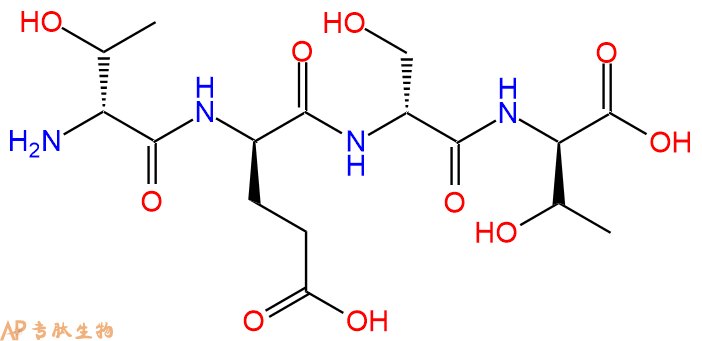 专肽生物产品H2N-DThr-DGlu-DSer-DThr-OH