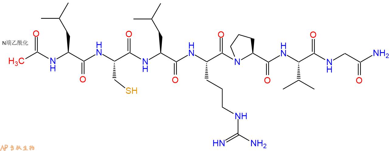 专肽生物产品Ac-Leu-Cys-Leu-Arg-Pro-Val-Gly-NH2