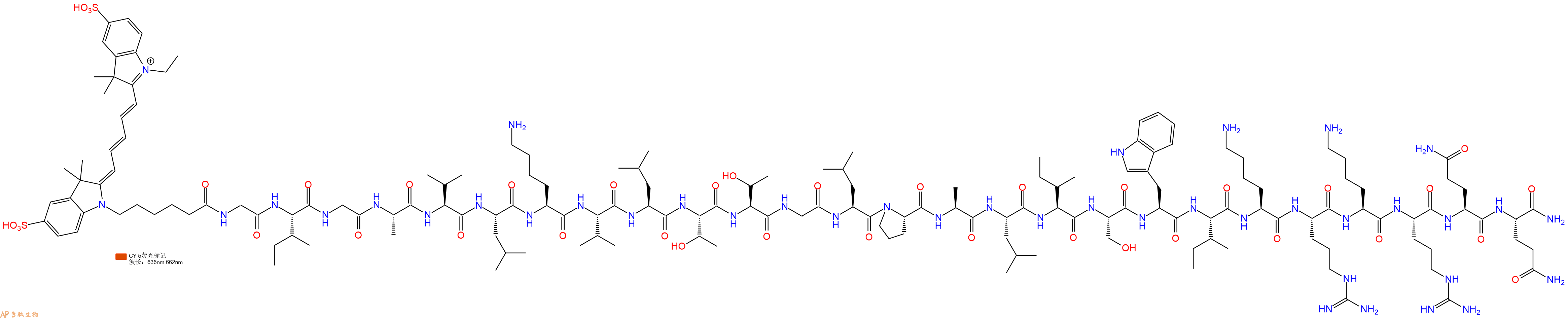 专肽生物产品CY5-Melittin