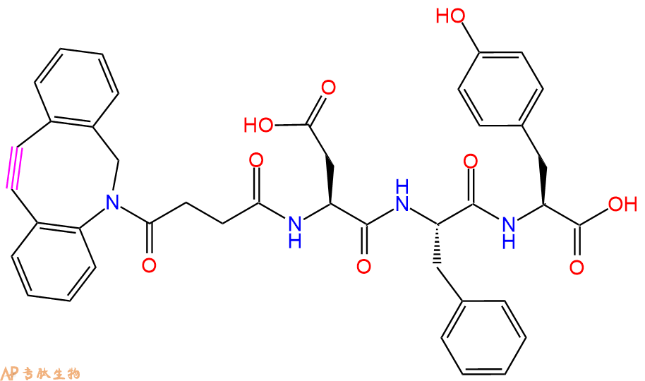 专肽生物产品DBCO-Asp-Phe-Tyr-OH