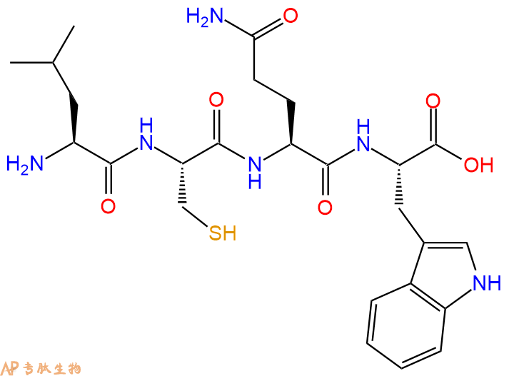 专肽生物产品H2N-Leu-Cys-Gln-Trp-OH