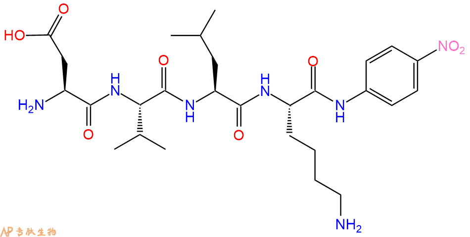 专肽生物产品H2N-Asp-Val-Leu-Lys-pNA