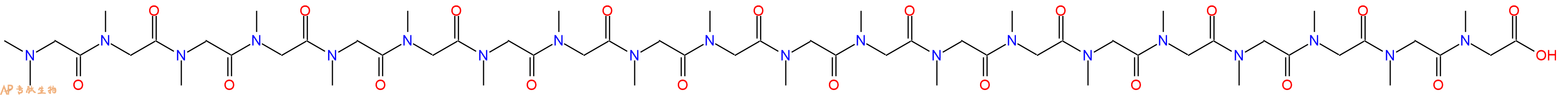 专肽生物产品H2N-Sar-Sar-Sar-Sar-Sar-Sar-Sar-Sar-Sar-Sar-Sar-Sar-Sar-Sar-Sar-Sar-Sar-Sar-Sar-Sar-OH