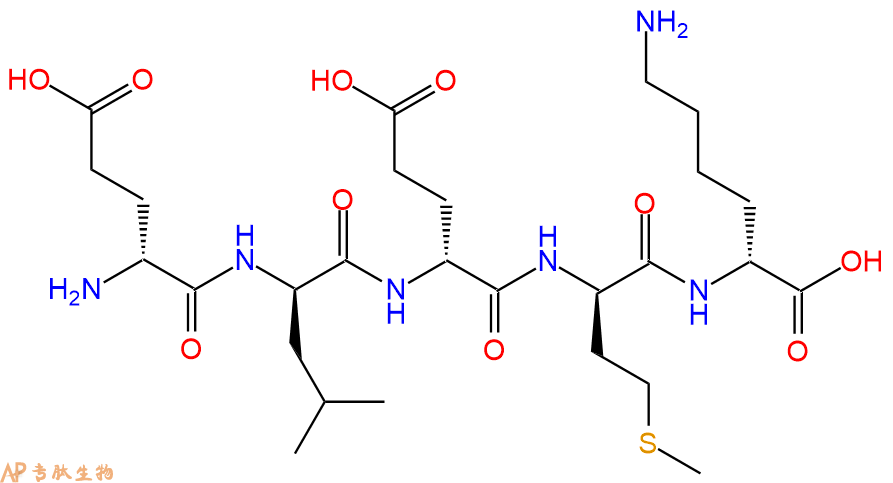 专肽生物产品H2N-DGlu-DLeu-DGlu-DMet-DLys-OH