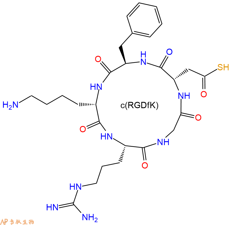 专肽生物产品H2N-c(RGDfK)-SH