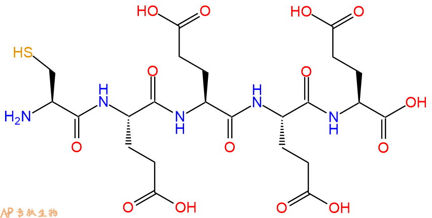 专肽生物产品H2N-Cys-Glu-Glu-Glu-Glu-OH