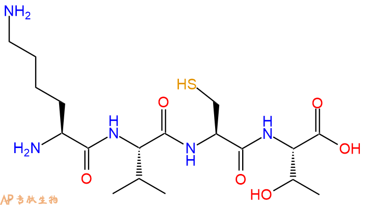 专肽生物产品H2N-Lys-Val-Cys-Thr-OH