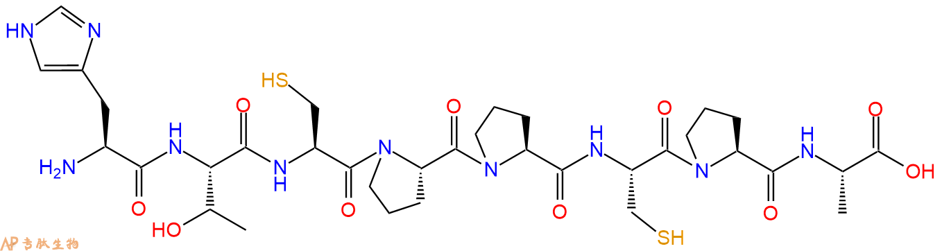 专肽生物产品H2N-His-Thr-Cys-Pro-Pro-Cys-Pro-Ala-OH