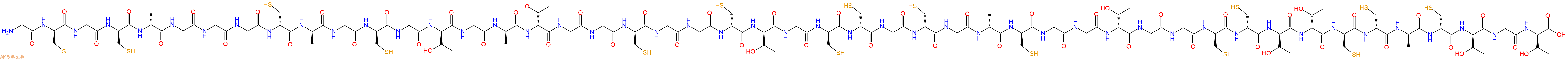 专肽生物产品H2N-Gly-DCys-Gly-DCys-DAla-Gly-Gly-Gly-DCys-DAla-Gly-DCys-Gly-DThr-Gly-DAla-DThr-Gly-Gly-DCys-Gly-Gly-DCys-DThr-Gly-DCys-DCys-Gly-DCys-Gly-DAla-DCys-Gly-Gly-DThr-Gly-Gly-DCys-DCys-DThr-DThr-DCys-DCys-DAla-DCys-DThr-Gly-DThr-OH