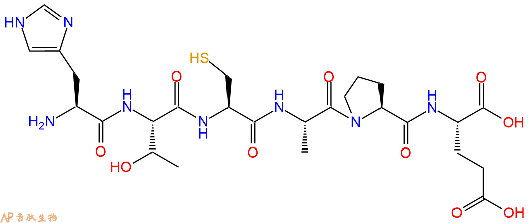 专肽生物产品H2N-His-Thr-Cys-Ala-Pro-Glu-OH