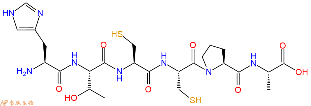 专肽生物产品H2N-His-Thr-Cys-Cys-Pro-Ala-OH