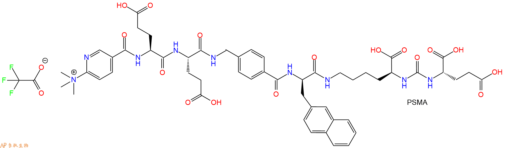 专肽生物产品三甲胺基烟酸-Glu-Glu-AminotolueneAcid-D2Nal-PSMA-OH