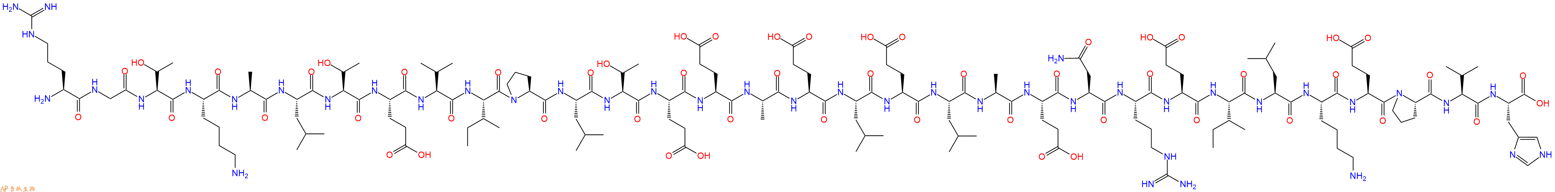 专肽生物产品H2N-Arg-Gly-Thr-Lys-Ala-Leu-Thr-Glu-Val-Ile-Pro-Leu-Thr-Glu-Glu-Ala-Glu-Leu-Glu-Leu-Ala-Glu-Asn-Arg-Glu-Ile-Leu-Lys-Glu-Pro-Val-His-OH