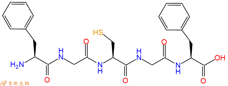 专肽生物产品H2N-Phe-Gly-Cys-Gly-Phe-OH