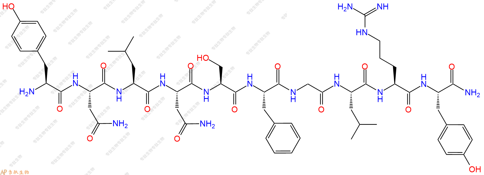 专肽生物产品吻素Kisspeptin-10, Kiss1 (fish)、Zebrafish Kisspeptin-1 1071873-79-4