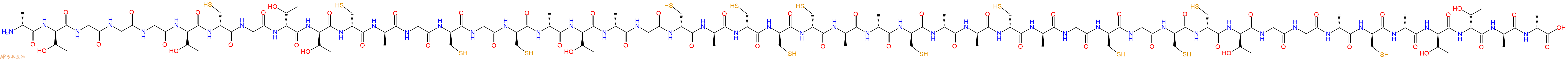 专肽生物产品H2N-DAla-DThr-Gly-Gly-Gly-DThr-DCys-Gly-DThr-DThr-DCys-DAla-Gly-DCys-Gly-DCys-DAla-DThr-DAla-Gly-DCys-DAla-DCys-DCys-DCys-DAla-DAla-DCys-DAla-DAla-DCys-DAla-Gly-DCys-Gly-DCys-DCys-DThr-Gly-Gly-DAla-DCys-DAla-DThr-DThr-DAla-DAla-OH