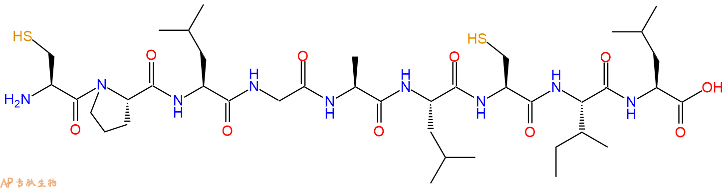 专肽生物产品H2N-Cys-Pro-Leu-Gly-Ala-Leu-Cys-Ile-Leu-OH