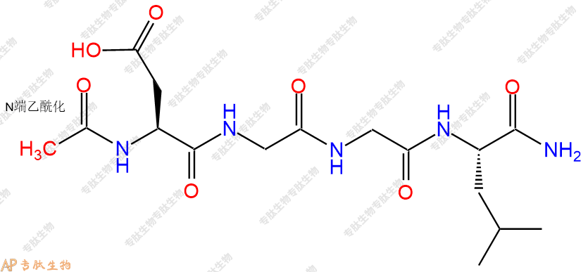 专肽生物产品Ac-Asp-Gly-Gly-Leu-CONH2