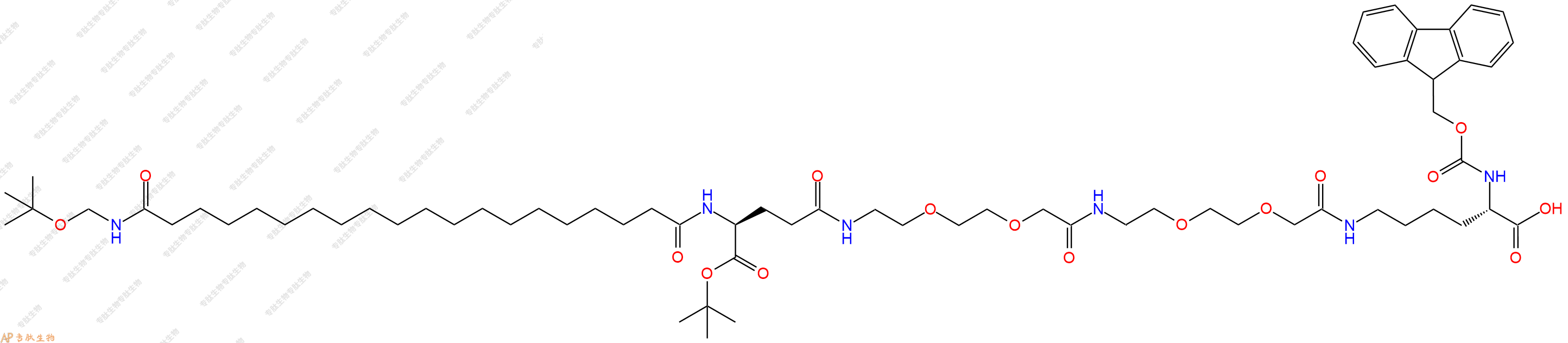 专肽生物产品Fmoc-L-Lys[C20-OtBu-Glu(OtBu)-AEEA-AEEA]-OH2915356-76-0