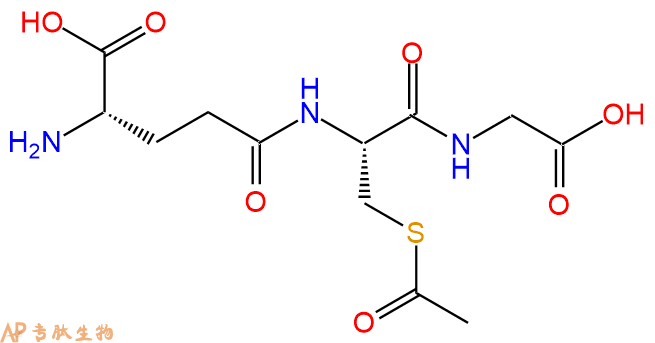 专肽生物产品S-乙酰-L-谷胱甘肽、S-Acetyl-L-glutathione、γGlu-S-Acetyl-L-Cys-Gly-OH3054-47-5