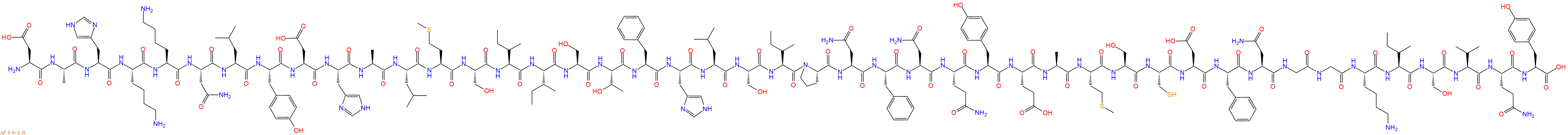专肽生物产品H2N-Asp-Ala-His-Lys-Lys-Asn-Leu-Tyr-Asp-His-Ala-Leu-Met-Ser-Ile-Ile-Ser-Thr-Phe-His-Leu-Ser-Ile-Pro-Asn-Phe-Asn-Gln-Tyr-Glu-Ala-Met-Ser-Cys-Asp-Phe-Asn-Gly-Gly-Lys-Ile-Ser-Val-Gln-Tyr-OH