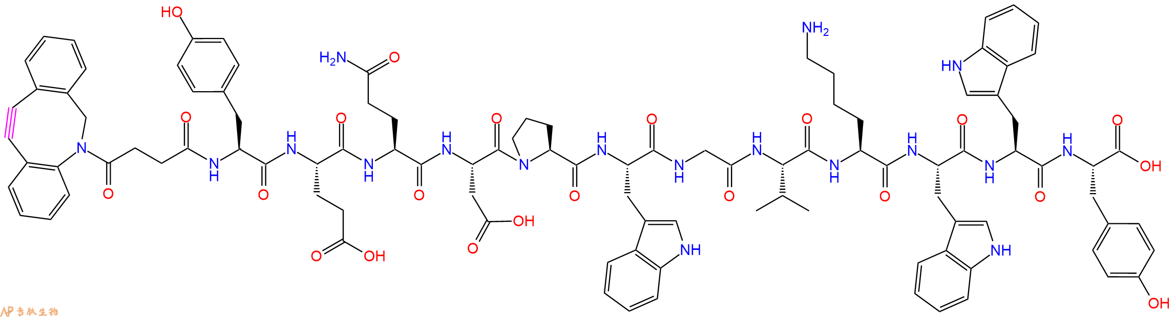 专肽生物产品DBCO标记的靶向肽M2pep