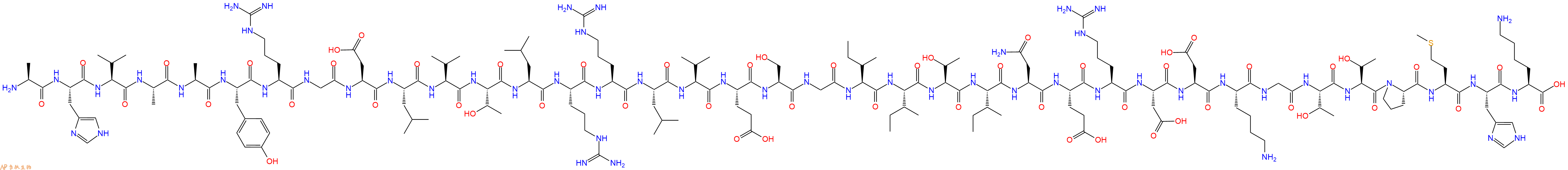 专肽生物产品H2N-Ala-His-Val-Ala-Ala-Tyr-Arg-Gly-Asp-Leu-Val-Thr-Leu-Arg-Arg-Leu-Val-Glu-Ser-Gly-Ile-Ile-Thr-Ile-Asn-Glu-Arg-Asp-Asp-Lys-Gly-Thr-Thr-Pro-Met-His-Lys-OH