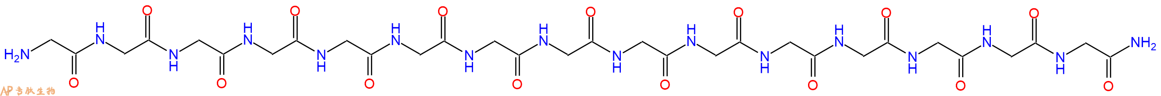 专肽生物产品H2N-Gly-Gly-Gly-Gly-Gly-Gly-Gly-Gly-Gly-Gly-Gly-Gly-Gly-Gly-Gly-CONH2