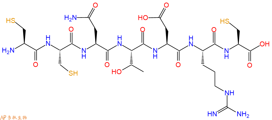 专肽生物产品H2N-Cys-Cys-Asn-Thr-Asp-Arg-Cys-OH