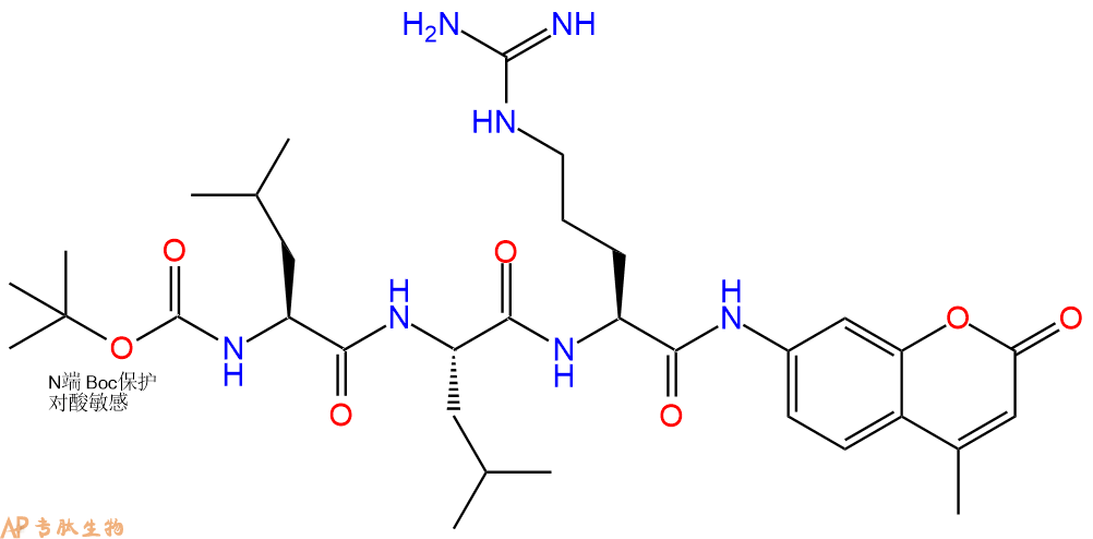 专肽生物产品Boc-Leu-Leu-Arg-AMC
