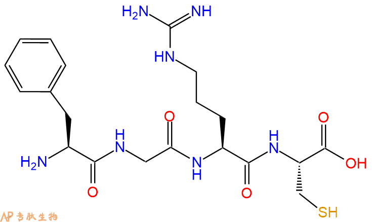 专肽生物产品H2N-Phe-Gly-Arg-Cys-OH