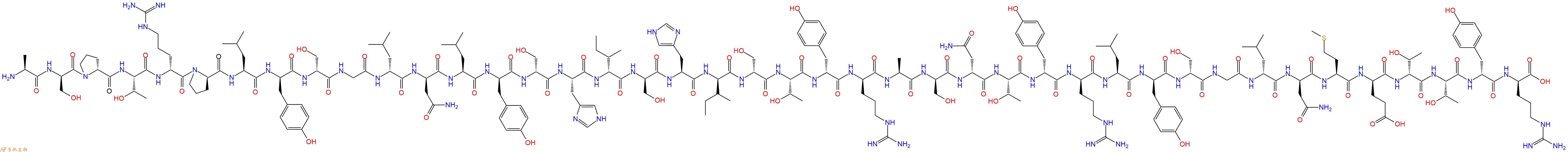 专肽生物产品H2N-Ala-DSer-DPro-Thr-DArg-DPro-Leu-DTyr-DSer-Gly-DLeu-DAsn-Leu-DTyr-DSer-His-DIle-DSer-His-DIle-DSer-Thr-DTyr-DArg-Ala-DSer-DAsn-Thr-DTyr-DArg-Leu-DTyr-DSer-Gly-DLeu-DAsn-Met-DGlu-DThr-Thr-DTyr-DArg-OH