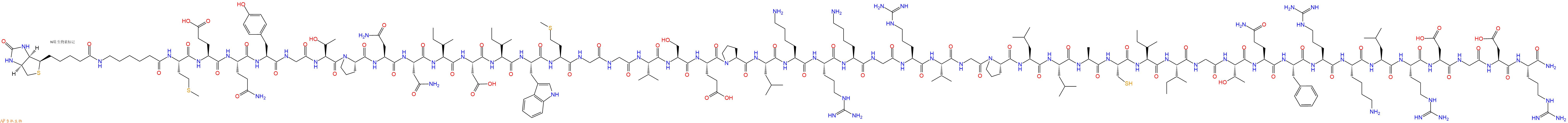 专肽生物产品Biotinyl-Ahx-Met-Glu-Gln-Tyr-Gly-Thr-Pro-Asn-Asn-Ile-Asp-Ile-Trp-Met-Gly-Gly-Val-Ser-Glu-Pro-Leu-Lys-Arg-Lys-Gly-Arg-Val-Gly-Pro-Leu-Leu-Ala-Cys-Ile-Ile-Gly-Thr-Gln-Phe-Arg-Lys-Leu-Arg-Asp-Gly-Asp-Arg-CONH2