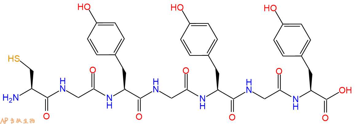 专肽生物产品H2N-Cys-Gly-Tyr-Gly-Tyr-Gly-Tyr-OH
