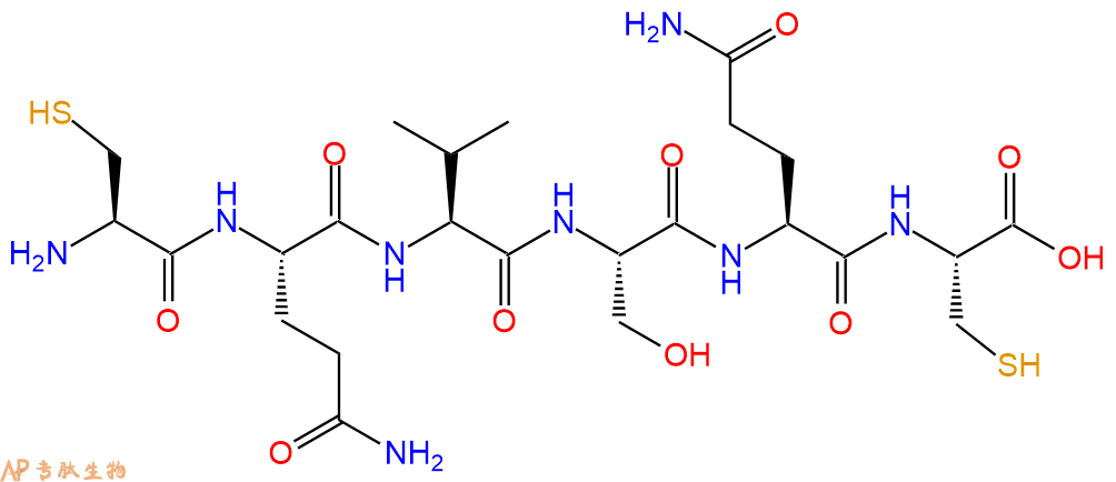 专肽生物产品H2N-Cys-Gln-Val-Ser-Gln-Cys-OH