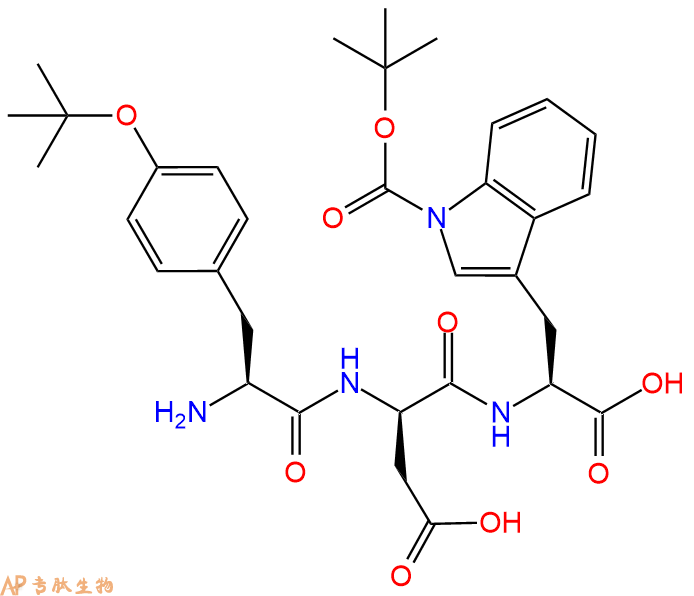 专肽生物产品H2N-Tyr(tBu)-DAsp-Trp(Boc)-OH