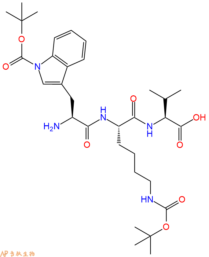 专肽生物产品H2N-Trp(Boc)-Lys(Boc)-Val-OH