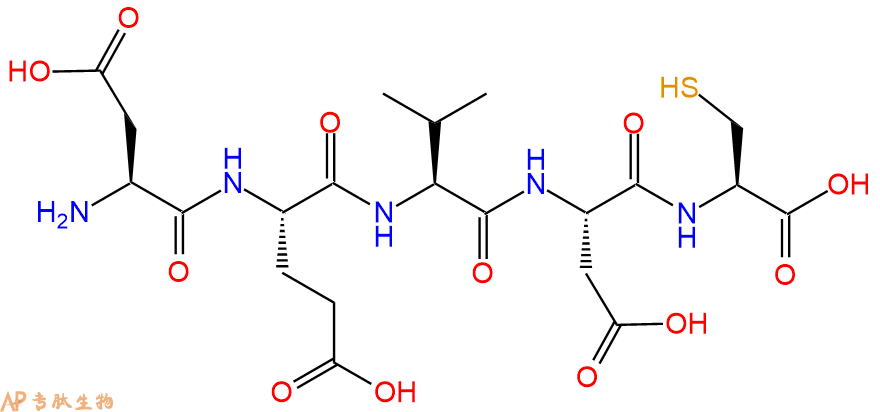 专肽生物产品H2N-Asp-Glu-Val-Asp-Cys-OH