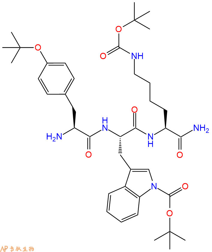 专肽生物产品H2N-Tyr(tBu)-Trp(Boc)-Lys(Boc)-CONH2