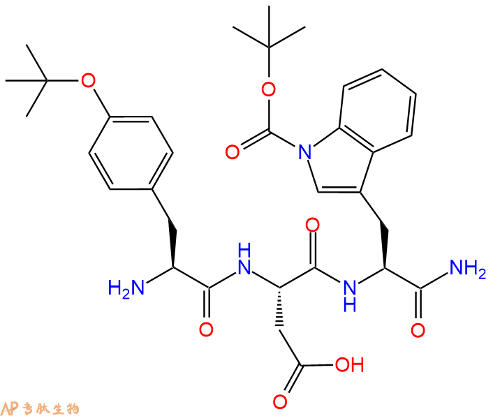 专肽生物产品H2N-Tyr(tBu)-Asp-Trp(Boc)-CONH2