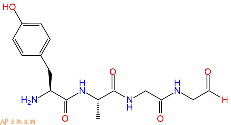 专肽生物产品H2N-Tyr-Ala-Gly-Gly-CHO