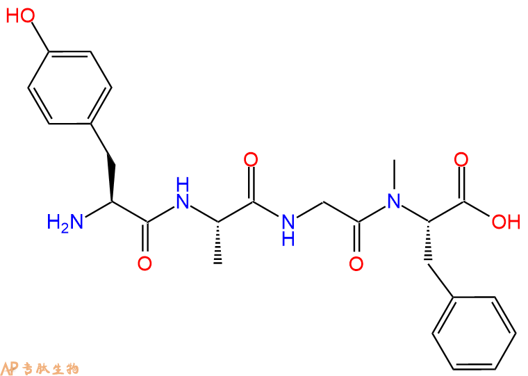 专肽生物产品H2N-Tyr-Ala-Gly-(NMe)Phe-OH