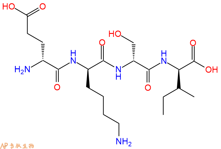 专肽生物产品H2N-DGlu-DLys-DSer-DIle-OH