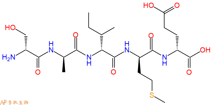 专肽生物产品H2N-DSer-DAla-DIle-DMet-DGlu-OH